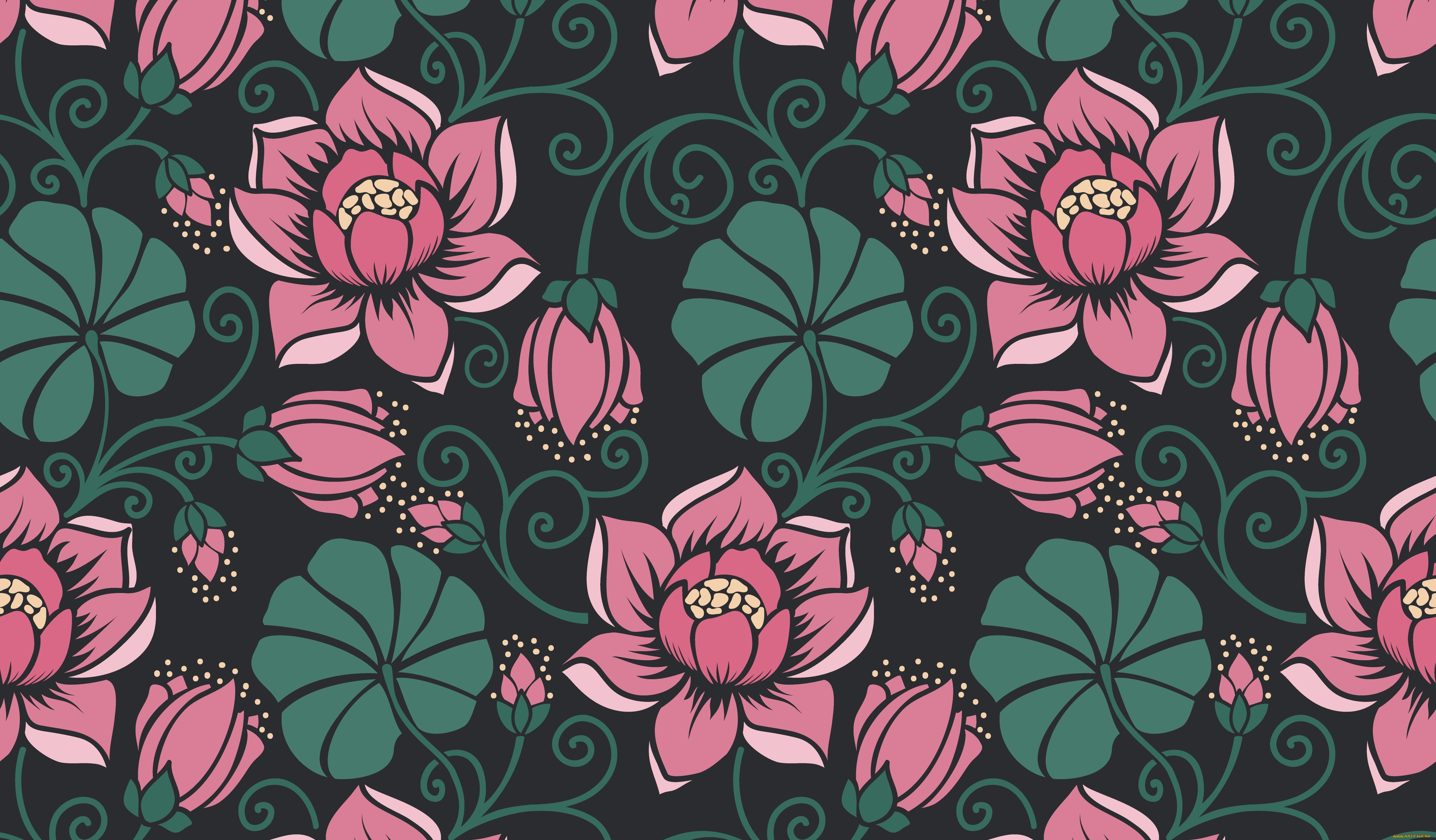  ,  , flowers, , , , floral, seamless, pattern